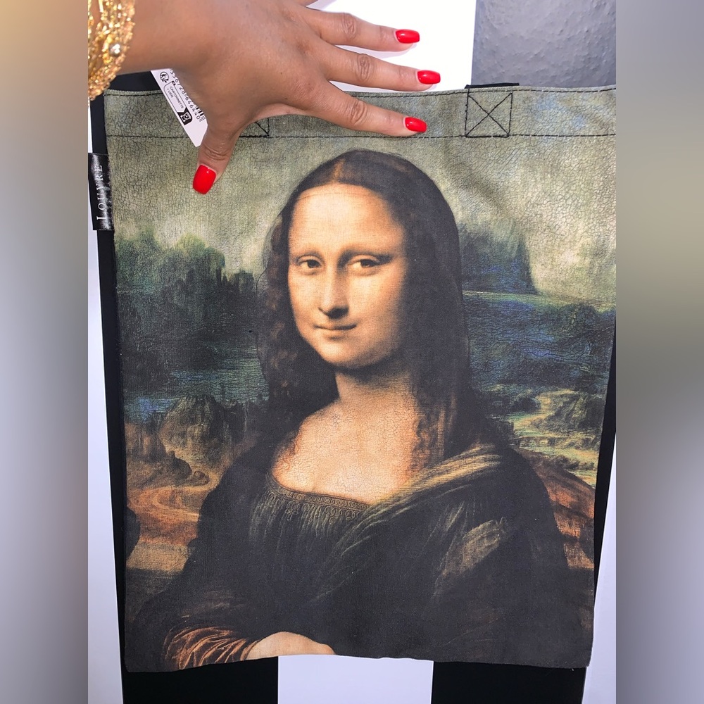 Paris Louvre Mona Lisa Tote Bag + Calendar Book, Keychain & Bookmark